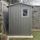 Abrigo de jardim em aço galvanizado Roka 4,08m² + Kit de ancoragem - X-METAL