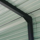 Carport com telhado em aço galvanizado 47m² - 597x791cm – cor antracite – X-METAL