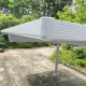 Carport 2 pilares 15 m² em alumínio lacado branco e policarbonato transparente FALCON – X-METAL