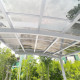 Carport 2 pilares 15 m² em alumínio lacado branco e policarbonato transparente FALCON – X-METAL