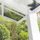 Carport duplo 30 m² em alumínio lacado branco e policarbonato transparente EAGLE – X-METAL