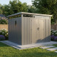 Abrigo de jardim em aço galvanizado Kosto 8,64m² + kit de ancoragem - X-Metal