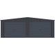 Garagem dupla 637x513 cm em aço galvanizado cinza antracite com portas de enrolar antracite – X-METAL