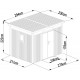 Abrigo de jardim em aço galvanizado Kosto verde sálvia 6,76 m² + kit de ancoragem – X-METAL