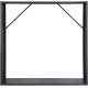 Abrigo para lenha em aço corten 180x180 cm – X-METAL