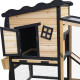 Coelheira de exterior em madeira FSC termo-tratada com revestimento térmico 153x64,5x103,5 cm – Shelty Pet