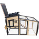 Coelheira de exterior em madeira FSC termo-tratada com revestimento térmico 153x64,5x103,5 cm – Shelty Pet