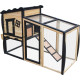 Coelheira de exterior em madeira FSC termo-tratada com revestimento térmico 153x64,5x103,5 cm – Shelty Pet