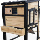 Coelheira de exterior em madeira FSC termo-tratada com revestimento térmico 153x64,5x103,5 cm – Shelty Pet
