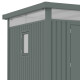 Abrigo de jardim em aço galvanizado Kosto verde sálvia 5,29 m² + kit de ancoragem – X-METAL