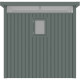 Abrigo de jardim em aço galvanizado Kosto verde sálvia 5,29 m² + kit de ancoragem – X-METAL