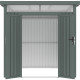 Abrigo de jardim em aço galvanizado Kosto verde sálvia 5,29 m² + kit de ancoragem – X-METAL