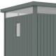 Abrigo de jardim em aço galvanizado Kosto verde sálvia 6,76 m² + kit de ancoragem – X-METAL