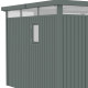 Abrigo de jardim em aço galvanizado Kosto verde sálvia 8,64 m² + kit de ancoragem – X-METAL