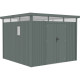 Abrigo de jardim em aço galvanizado Kosto verde sálvia 8,64 m² + kit de ancoragem – X-METAL