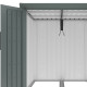 Abrigo para 4 bicicletas em metal verde sálvia Kosto 2,74 m² – X-METAL