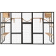 Parque exterior para gatos em madeira FSC termo-tratada 300x95x188 cm – Shelty Pet