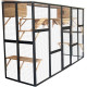 Parque exterior para gatos em madeira FSC termo-tratada 300x95x188 cm – Shelty Pet