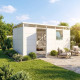 Abrigo de jardim modular com isolamento 5x2 m branco – piso incluído – Everbox