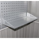Prateleira em aço galvanizado para painel perfurado Kosto – X-METAL