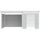 Painéis laterais adicionais em aço galvanizado verde sálvia 0,4 mm para alpendre de abrigo Kosto P.211 cm – X-METAL