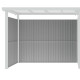 Painéis laterais adicionais em aço galvanizado verde sálvia 0,4 mm para alpendre de abrigo Kosto P.211 cm – X-METAL