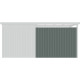Painéis laterais adicionais em aço galvanizado verde sálvia 0,4 mm para alpendre de abrigo Kosto P.211 cm – X-METAL