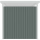 Painéis laterais adicionais em aço galvanizado verde sálvia 0,4 mm para alpendre de abrigo Kosto P.211 cm – X-METAL