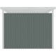 Painéis laterais adicionais em aço galvanizado verde sálvia 0,4 mm para alpendre de abrigo Kosto P.275 cm – X-METAL