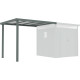 Alpendre 275x230 cm em aço galvanizado verde sálvia para abrigo Kosto 5,29 m² ou 6,76 m² – X-METAL