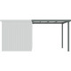 Alpendre 275x230 cm em aço galvanizado verde sálvia para abrigo Kosto 5,29 m² ou 6,76 m² – X-METAL