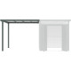 Alpendre 275x230 cm em aço galvanizado verde sálvia para abrigo Kosto 5,29 m² ou 6,76 m² – X-METAL