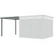 Alpendre 275x294 cm em aço galvanizado verde sálvia para abrigo Kosto 8,64 m² – X-METAL