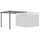 Alpendre 275x294 cm em aço galvanizado verde sálvia para abrigo Kosto 8,64 m² – X-METAL