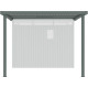Alpendre 275x294 cm em aço galvanizado verde sálvia para abrigo Kosto 8,64 m² – X-METAL