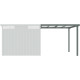Alpendre 275x294 cm em aço galvanizado verde sálvia para abrigo Kosto 8,64 m² – X-METAL