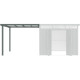 Alpendre 275x294 cm em aço galvanizado verde sálvia para abrigo Kosto 8,64 m² – X-METAL