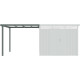 Alpendre 275x294 cm em aço galvanizado verde sálvia para abrigo Kosto 8,64 m² – X-METAL