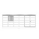 Abrigo de jardim modular com isolamento 6x3 antracite e preto - piso incluído - Everbox