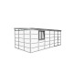 Abrigo de jardim modular com isolamento 6x3 antracite e preto - piso incluído - Everbox