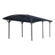 Carport em alumínio antracite 3x5,05m e policarbonato 6mm X-METAL