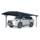 Carport em alumínio antracite 3x5,76m e policarbonato 6mm X-METAL
