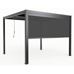 Estore lateral de correr antracite 270 cm para pérgula bioclimática em alumínio X-METAL