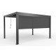 Estore lateral motorizado antracite 370 cm para pérgula bioclimática em alumínio X-METAL