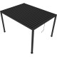 Pérgula bioclimática autoportante NEWSTEEL em aço galvanizado antracite 4 × 4 m H.250 cm – X-METAL