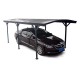 Carport em alumínio antracite 3x5,76m e policarbonato 6mm X-METAL