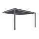 Pérgula bioclimática de parede em alumínio antracite 4×3 m A.250 cm – X-METAL