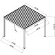 Pérgula bioclimática autoportante NEWSTEEL em aço galvanizado antracite 4 × 3 m H.250 cm – X-METAL