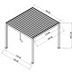 Pérgula bioclimática autoportante NEWSTEEL em aço galvanizado lacado a antracite 3x3 m A.250 cm – X-METAL
