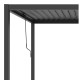 Pérgula bioclimática autoportante NEWSTEEL em aço galvanizado lacado a antracite 3x3 m A.250 cm – X-METAL